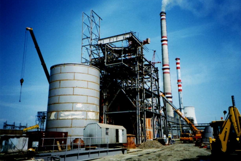 Priemyselné stavby / Odsírenie a denitrifikácia blokov č.1 a č.2 Elektrárne Vojany I. - foto
